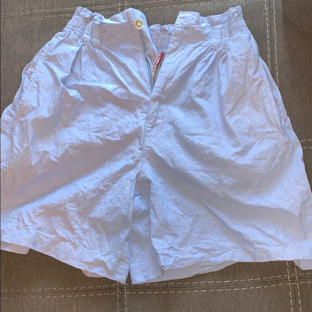 Blue cotton shorts